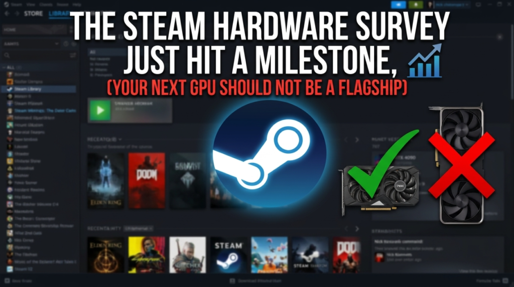 The Steam Hardware Survey Just Hit a Milestone, and It Says Your Next GPU Should Not Be a Flagship