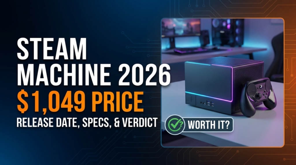Steam Machine 2026: Release Date, $1,049 Price, Full Specs, and Whether It Is Actually Worth Buying