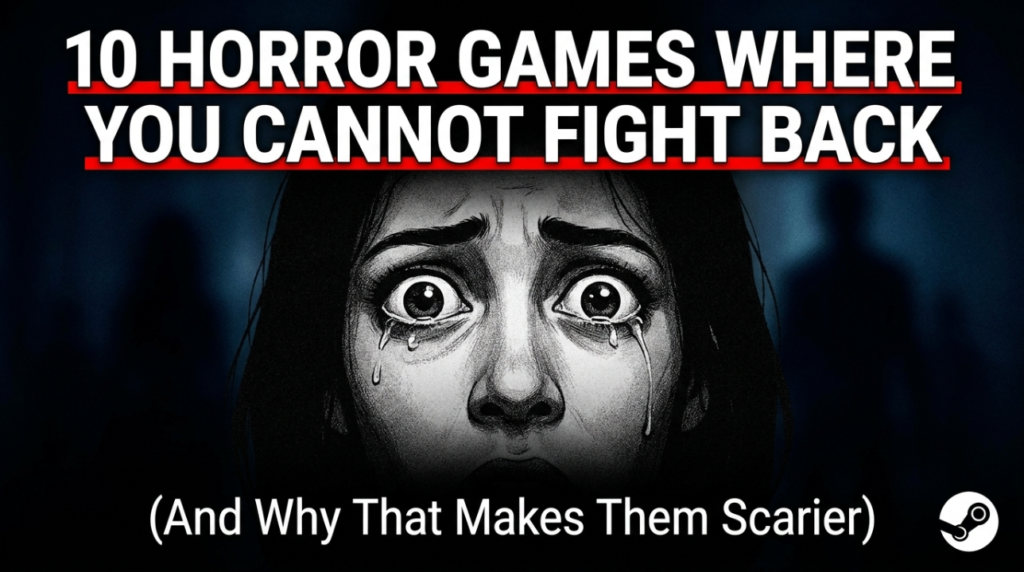 10 Horror Games Where You Cannot Fight Back (And Why That Makes Them Scarier)