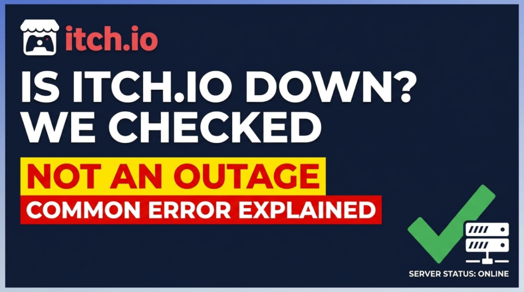 Is itch.io Down? We Checked &mdash; And the Error You Are Seeing Probably Is Not an Outage