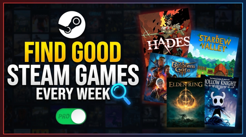 How I Find Good Steam Games Every Week (And What It Found This Time)